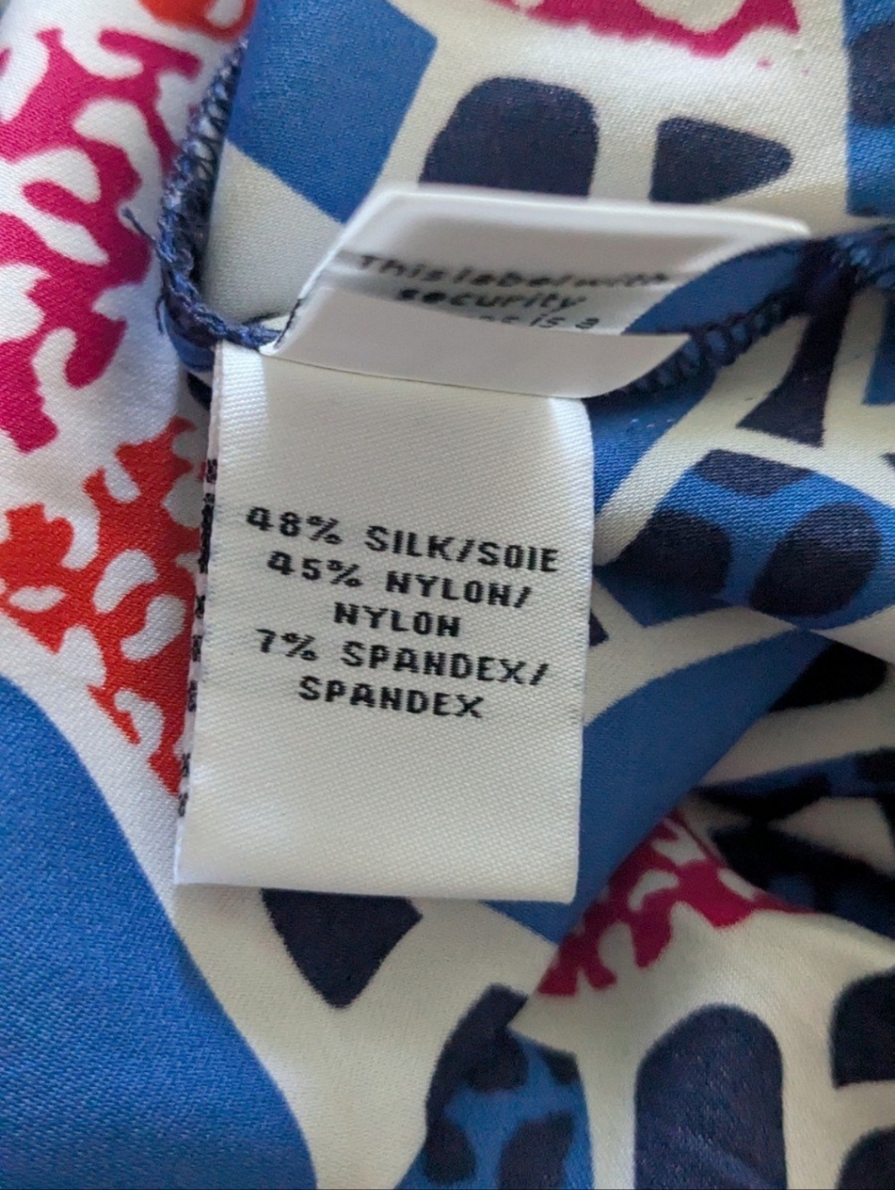 Diane Von Furstenberg Blue Floral Print Mini Dress - Picture 8 of 8